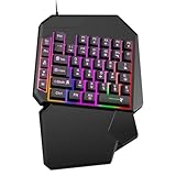 Pratique à utiliser : grâce à l'adoption d'une connexion filaire USB, ce clavier de jeu à une main permet une fonctionnalité plug-and-play sans effort : sans aucun couplage compliqué ni installation de pilote.