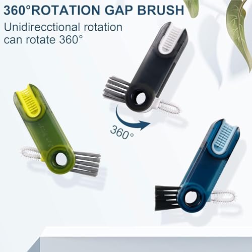 Image of SKYTONE 3 in 1 Cup Lid Gap Cleaning Brush Set, Multifunctional Insulation Bottle Cleaning Tools, Mutipurpose Tiny Silicone Cup Holder Cleaner, Home Kitchen Cleaning Tools (2)