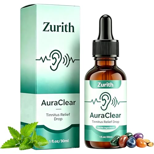 Zurith Auraclear Ear Cleaning and Relief Drops Tinnitus Relief Drops Natural Ear Care Formula Protecting Ear Health and Improving Hearing (1Pcs)