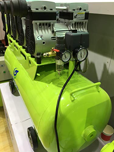 SUPER Den-tal Air Compressor Noiseless Silent Oil Free Oilless One For Six Den-tal Chair