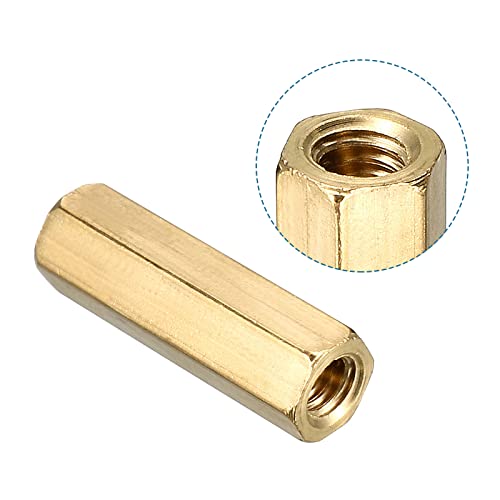 QUARKZMAN 25 Stück M4 x 20mm Sechskant Abstandshalter Innengewinde für Platine und Computerstecker Messington