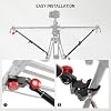GVM Camera Slider Support Arm,Stabilizer Adjustable Tripod Stability Arm for Increasing Stability in Aluminum Alloy, Extendable Poles for Camera Slider Rail Track 2 Pack with C Clamps