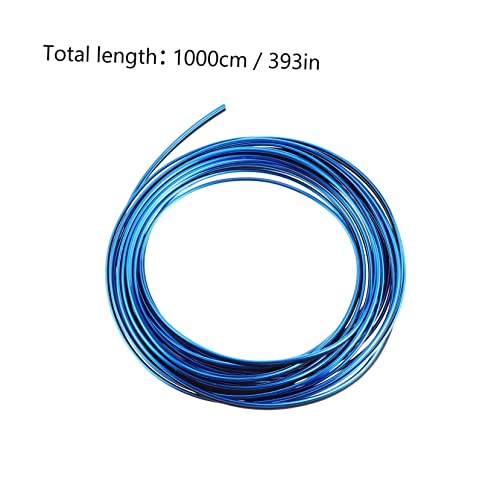 CIYODO 1 Conjunto De Linha De Adesivo De Carro Raspador M Tira Guarnição Azul D Automóvel Enfeitar A