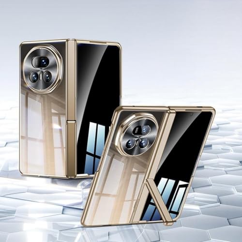 Coque Honor Magic V5 transparente avec film anti-espion et béquille de protection