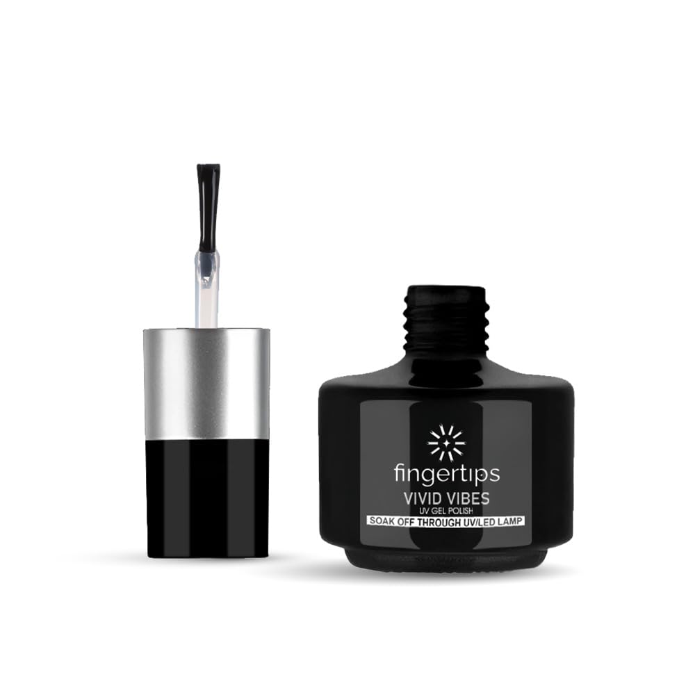 Fingertips Vivid Vibes Gel | Matte Top Coat | for Velvety Finish | Long Lasting, Anti-Chip, UV/LED Curing | Professional Gel Nail Polish (Matte Top Coat) 1