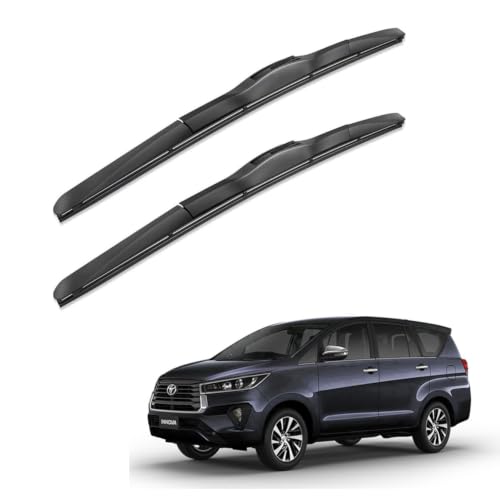 Image of Oshotto Frameless (O.E.M Type) Wiper Blades Compatible with Toyota Innova (26 inch / 16 inch)