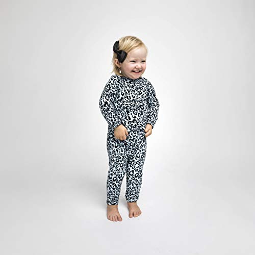 The Tiny Universe Uv Protection Sunsuit Rash Guard, Long Sleeve - Unisex Baby Boys And Girls, Snow Leopard, Upf 50+ Swimsuit (Snow Leopard, 104 / 4Y) #TOP4