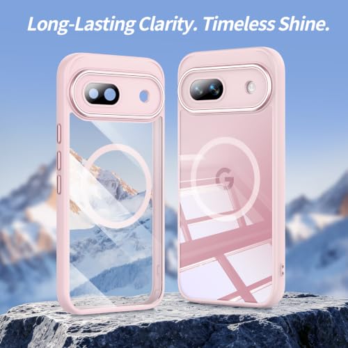Image of Magnetic Case with Clear Back for Google Pixel 8a, Fit for MagSafe