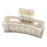 QinGoo Große Haarklammer Rechteckig Damen Haarspange Haar clips, Grey