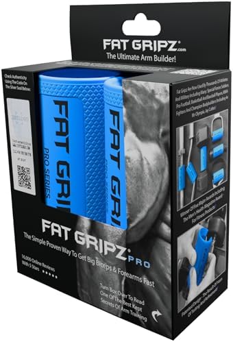 Fat Gripz - Thick Grips - Increased Muscle Fiber Activation - Big...