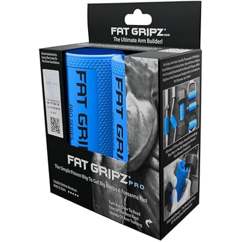 Fat Gripz - Thick Grips - Increased Muscle Fiber Activation - Bigger Arms (4x Men's Health Award Winner)