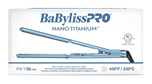 Babylisspro Babylisspro Nano Titanium 1 1/2 Inch Wet-To-Dry Ultra Thin Hair Straightener, 1 Ct. #TOP1