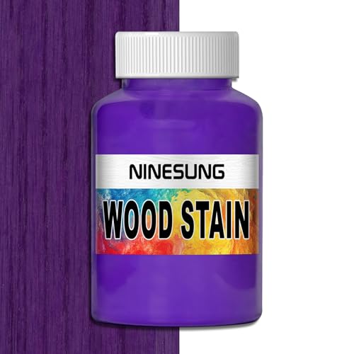 Ninesung Purple Wood Stain | Wood Dye Powder for Indoor and Outdoor | Furniture Dye | Fast Drying | Furniture Stain for Wooden Pigment Coloring Powder (Purple, 2 Ounces)