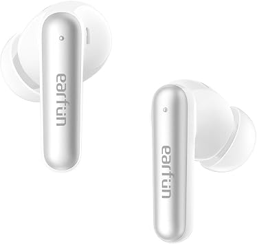سماعة بلوتوث Earfun Air Pro 4i داخل الأذن - إلغاء الضوضاء النشط الهجين - وقت استخدام 40 ساعة - IP55 - أبيض (ضمان Earfun Turkey)
