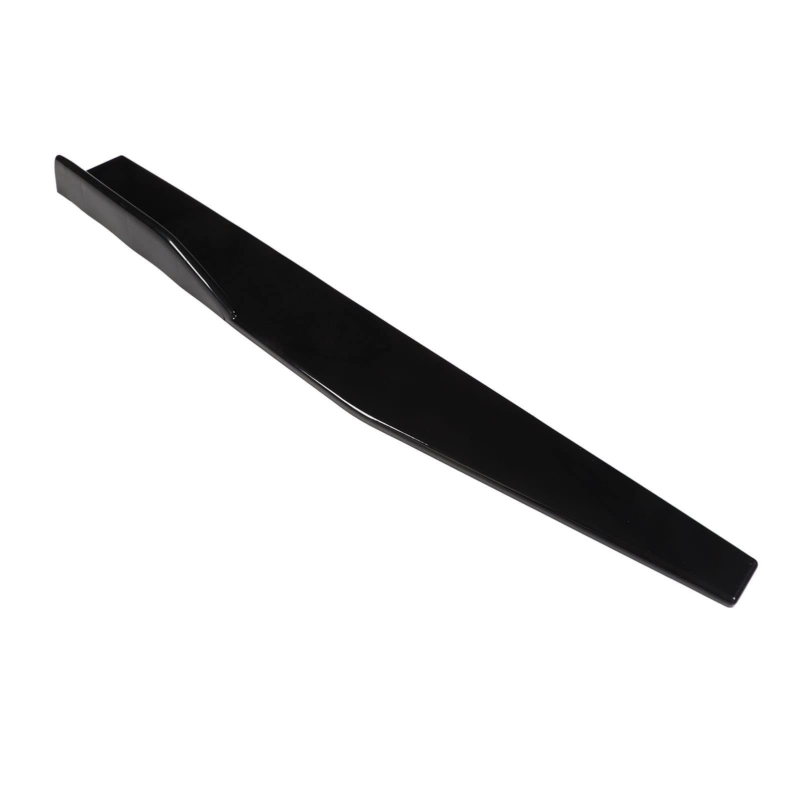 KIMISS Minigonne Laterali per Auto Universali 2 Pezzi Gonna Laterale Posteriore in ABS Nero Lucido per SUV e Automobili, Accessorio per lo Styling Automatico Durevole