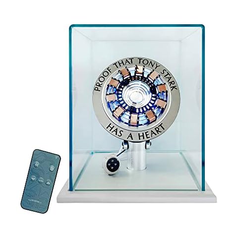Lonyiabbi 1:1 Arc Reactor MK1 DIY Finished Product Model Led Light USB with Display Box Cover