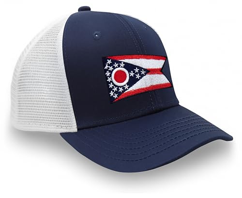 Image of International Tie State Hat for Men and Women, Adjustable Snapback Trucker Baseball Cap with Embroidered Patch