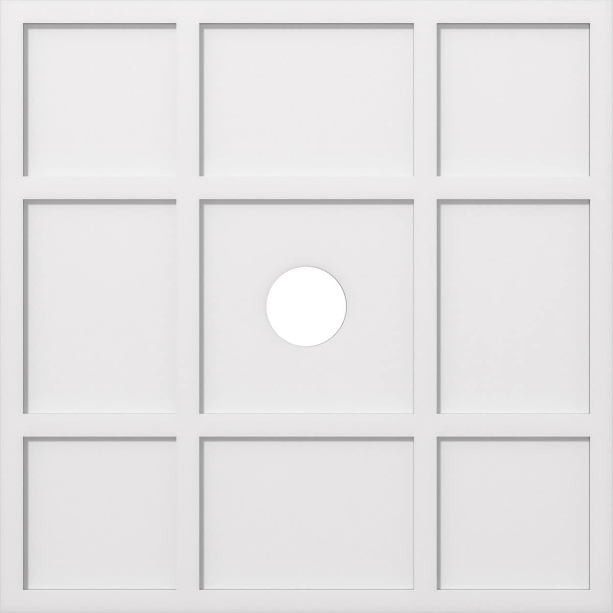 Ekena Millwork CMP22RK Rubik Architectural Grade PVC Contemporary Urethane Ceiling Medallions 22"OD x 7 1/2"C x 1"P