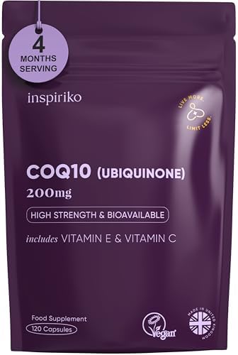 CoQ10 Supplement (4-Month Supply) Coenzyme Q10 Ubiquinone High St...