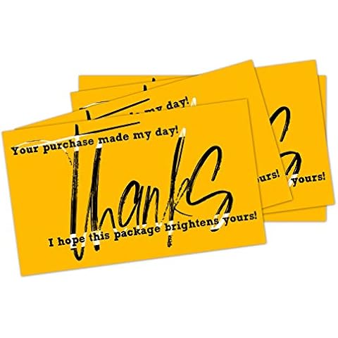 Thank you for Supporting My Business Cards - Customer Thank You Cards - 50 Pcs (A008) Cover