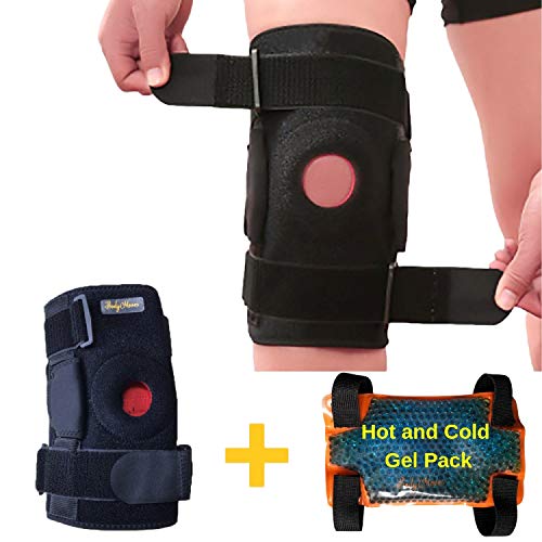 BodyMoves Kid's Hinged Knee Brace Support Plus Hot and Cold Ice Pack
