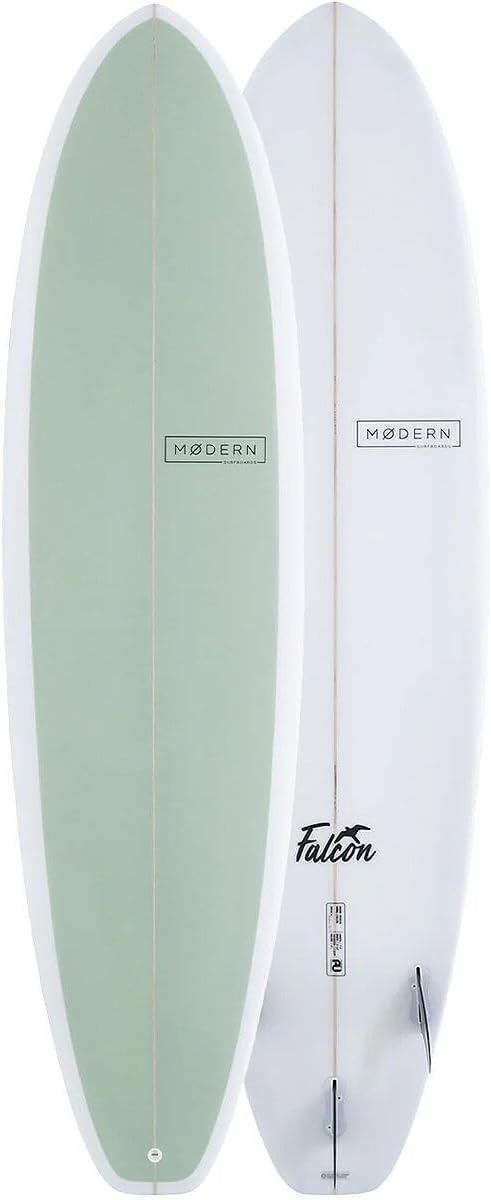 Falcon PU Surfboard, Olive, 6ft 4in