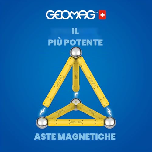 Geomag - Classic Panels 200 pezzi - Costruzioni Magnetiche per Bambini - Linea Green - 100% Plastica riciclata
