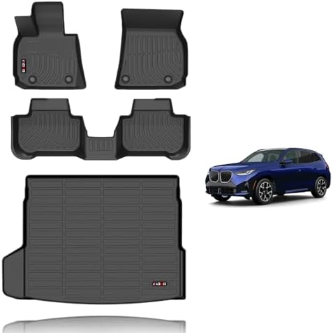 KELCSEECS Floor Mats & Cargo Liner Custom for 2025 2026 BMW X3 Ca...