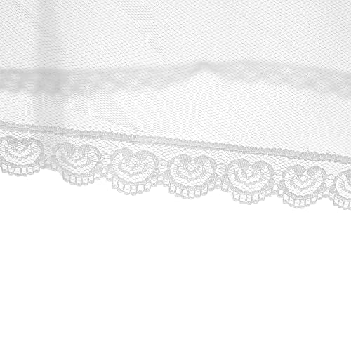 WOWBRIDAL Flower Girls Petticoat with 2 Hoops Full Slip Elastic Child's Crinoline Underskirt Girls' Ship2