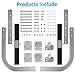 Yehchi Boat Trailer Guides 2 Foot Bunk Adjustable Design, Boat Trailer Guide Pole Kits Heavy Duty Galvanized Steel, Rustproof, Includes Fixing Hardware, for Ski, Fishing Boat or Sailboat Trailer