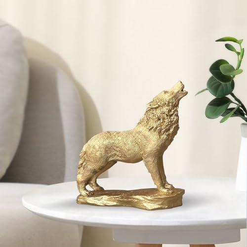 Image of Xtore Beautiful Lion Statue for Home Decor (Pack of 1, Golden)