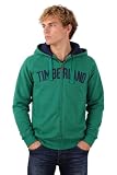 Timberland Hombres Sudadera Chaqueta Browns River sudadera (M, Verde)