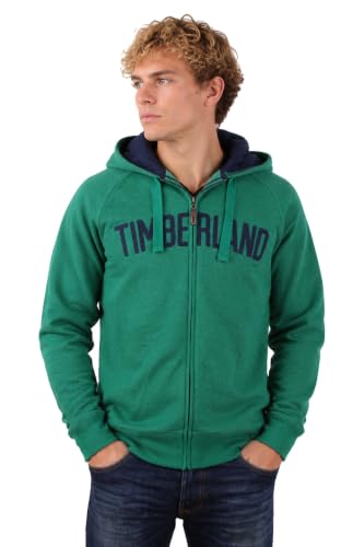 Image of Timberland Men's Sweat Jacket Browns River Hoody Size M - Teal, Men, M