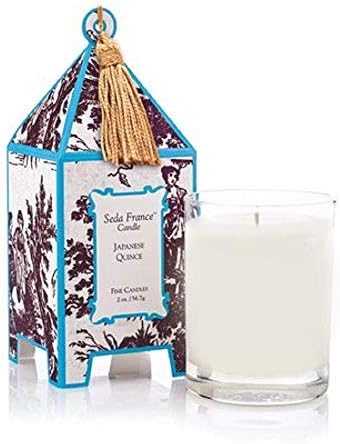 Seda France Classic Toile Japanese Quince Mini Pagoda Candle