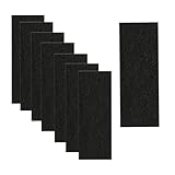 Delapan 8 Pack Charcoal Cat Litter Box Replacment Filter fits Nature's Miracle Oval Hooded Flip Top Litter Box Carbon Odor Filters