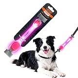 LaRoo ペンダントライト 安全補助グッズ【シリコン素材/軽い/生活防水設計/3種類の光るモード/電池交換可能/夜間散歩用】 (ライトバンド-ローズレッド)