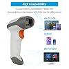 NetumScan Bluetooth Barcode Scanner, 3 in 1 Automatic Wireless 1D Barcode Scanner Handheld USB CCD Bar Code Reader for Store, Warehouse POS, Computer, Tablet, iPhone, iPad, Android