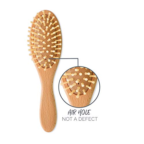 Natemia Baby Hair Brush and Comb Set for Newborns - Wooden Baby Hair Brush and Comb Set - Soft Bristle Hair Brush as Baby Registry Gift Set - Toddler Cradle Cap Brush - Baby Comb & Baby Brush Wooden - Thumbnail 7