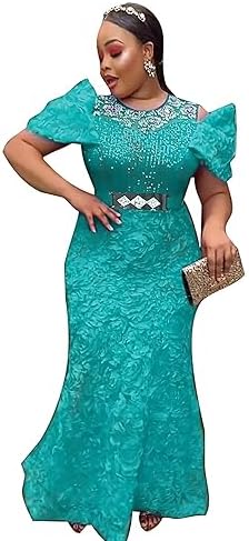 Women Plus Size African Dresses Off Shoulder Lace Jamaica | Ubuy