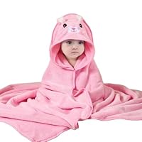 HAGOT Peignoir Bébé Avec Capuche - Serviette De Bain Doux Moelleux Nouveau-né Fille Garçon