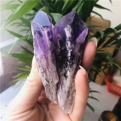 Améthyste quartz en cluster et pointe pour rituel bien-être