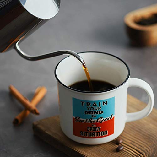 Lifver 18 Oz Coffee Mugs Set Of 4, Large Ceramic Soup Mugs For Coffee, Tea, Retro Style Funny Coffee Mugs With Saying, Housewarming Christmas Gifts, White Elephant Gifts For Adults #TOP4