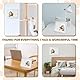 Mailfull Pfotenabdruck Set Hund und Katz Weiß mit Holz Bilderrahmen 3D Gipsabdruck Baby Handabdruck und Fußabdruck Set Geeignet für Haustiere Neugeborene und Geschenk