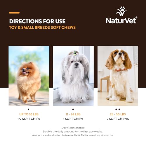 NaturVet Small Breeds Supplement- for Joint Support, Digestion, Skin, Coat Care- Dog Multivitamins with Minerals, Omega-3, PlaqueOff- Wheat-Free Vitamins for Dogs- Toy and Small Breeds- 60 Soft Chews - Thumbnail 5