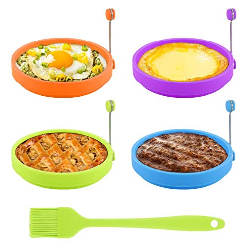 Egg Ring, TGJOR Egg Cooking Rings, Round Pancake Mold BPA Free & FDA