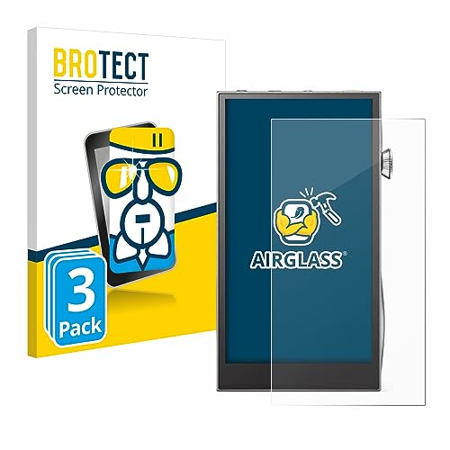 brotect Glass Screen Protector Film compatible with Astell&Kern A&futura SE300 (3 Pack) - Glass-Foil Protection [Scratch Resistant]