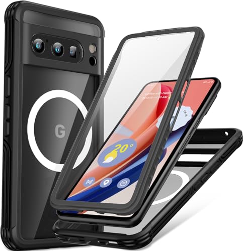 Étui 360 degres pour Google Pixel 8 Pro memumi premium antichoc noir