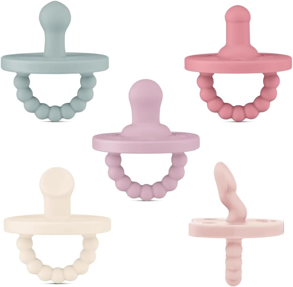 Ryan & Rose Cutie PAT Pacifier Teether (Starter Kit, Blossom)
