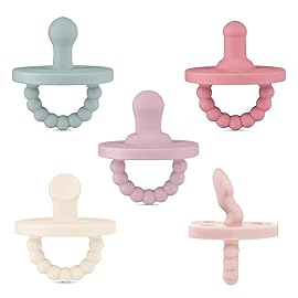Ryan & Rose Cutie PAT Pacifier Teether (Starter Kit, Blossom)