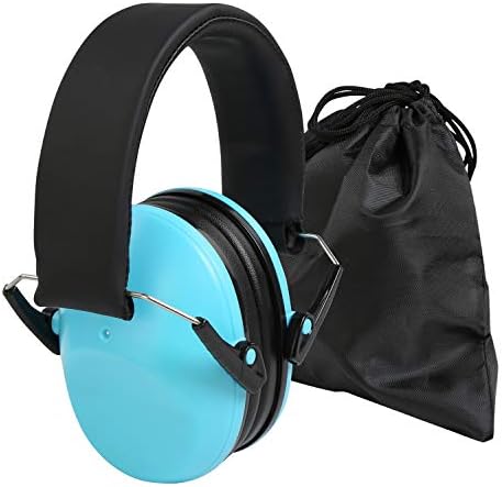 Ballery Kids Ear Defenders, NRR 25dB / SNR 29dB Kids Earmuffs Ear Protectors, Hearing Protectors, Ear Defenders for Children with Adjustable Headband (Carrying Bag Included, Blue)